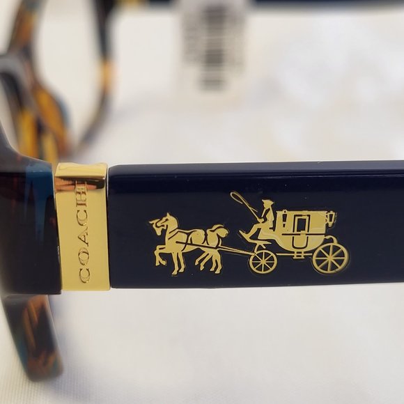 Coach HC6078 5337 Women's Rx-able Eyeglasses Teal Confetti NWT - Picture 6 of 6